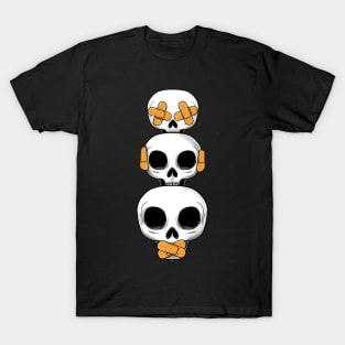 Cute Skull No Evil II T-Shirt